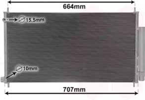 VAN WEZEL 25015704 -  Конденсатор, кондиционер